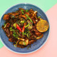 Drunken Noodles with Vegan Chicken (Pad Kee Mao)